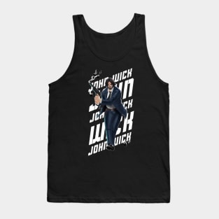 John Wick - colored - White Tank Top